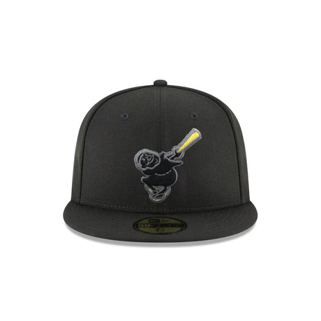 San Diego Padres Swinging Friar Go Padres Side Patch Black 59FIFTY Fitted Hat