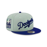 Los Angeles Dodgers Sage Blue Script 59FIFTY Fitted Hat