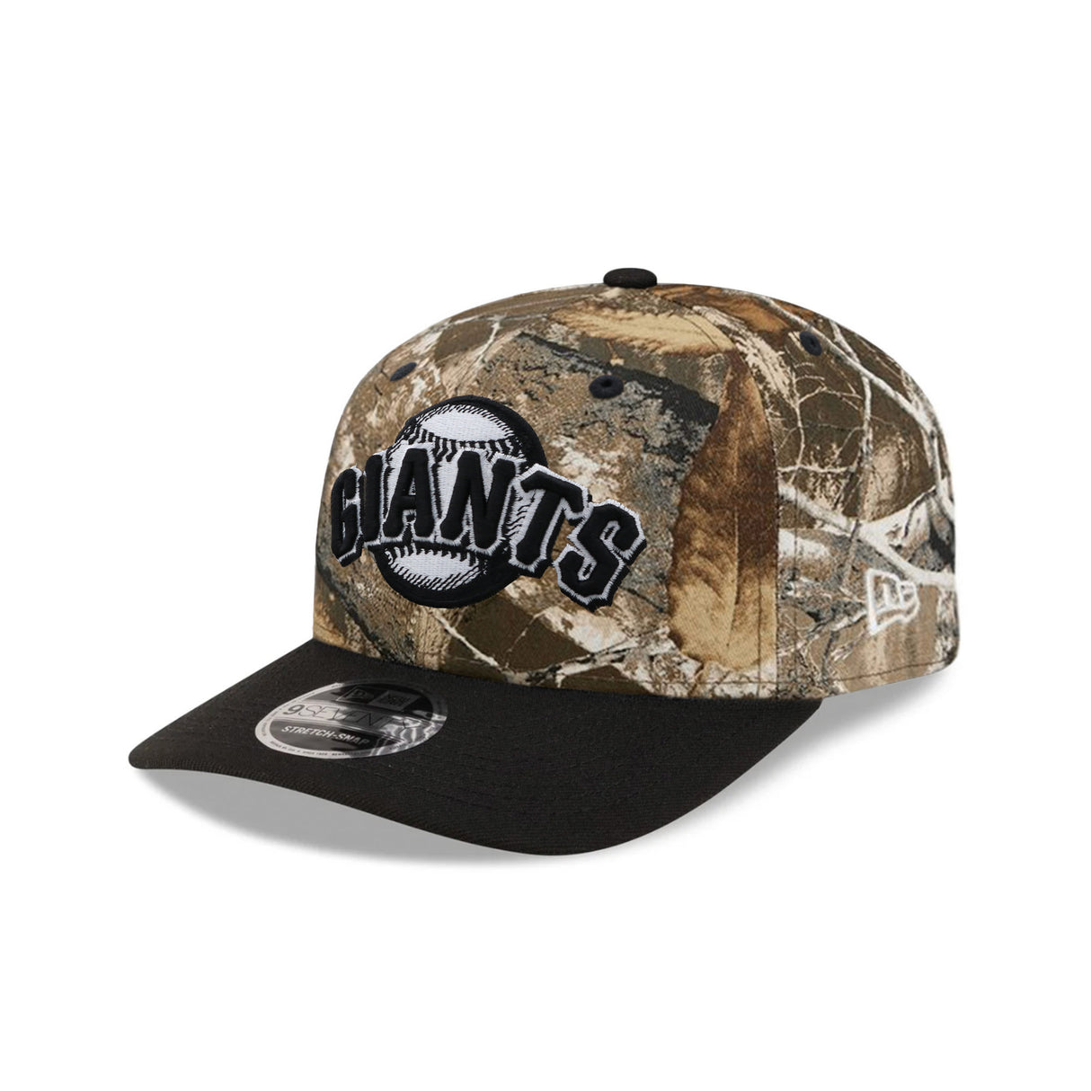 San Francisco Giants Cooperstown Collection Realtree APX Black 9SEVENTY Stretch-Snap Hat
