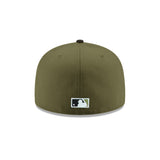 Chicago Cubs Mascot Side Patch Olive & Black 59FIFTY Fitted Hat