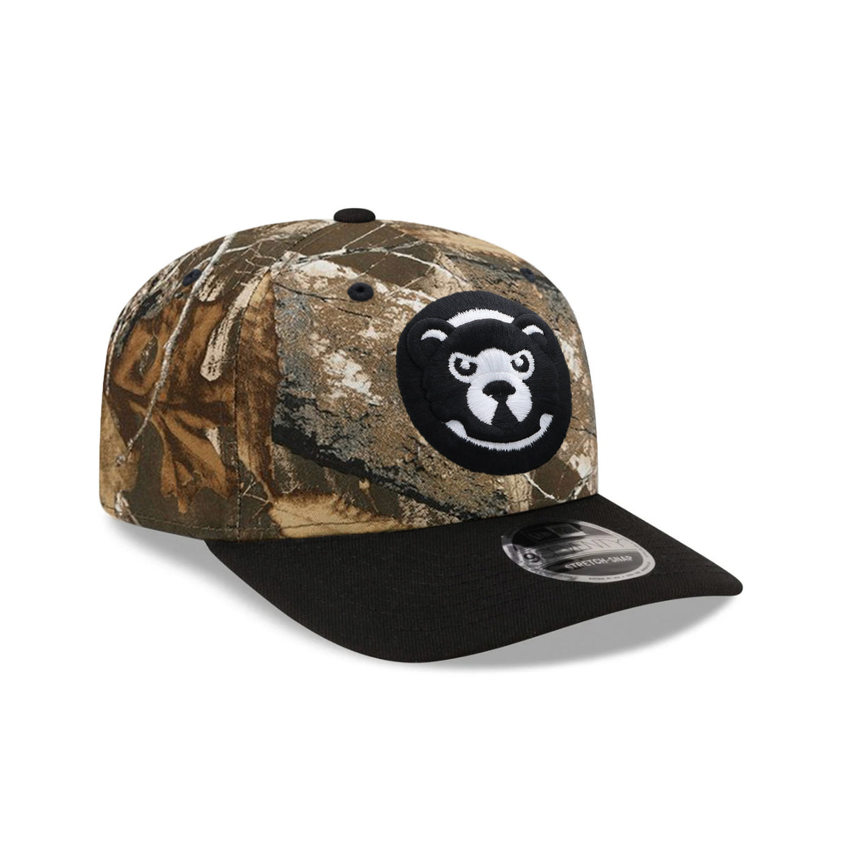 Chicago Cubs Cooperstown Collection Realtree APX Black 9SEVENTY Stretch-Snap Hat