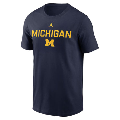 Michigan Wolverines Navy Jordan Brand T-Shirt