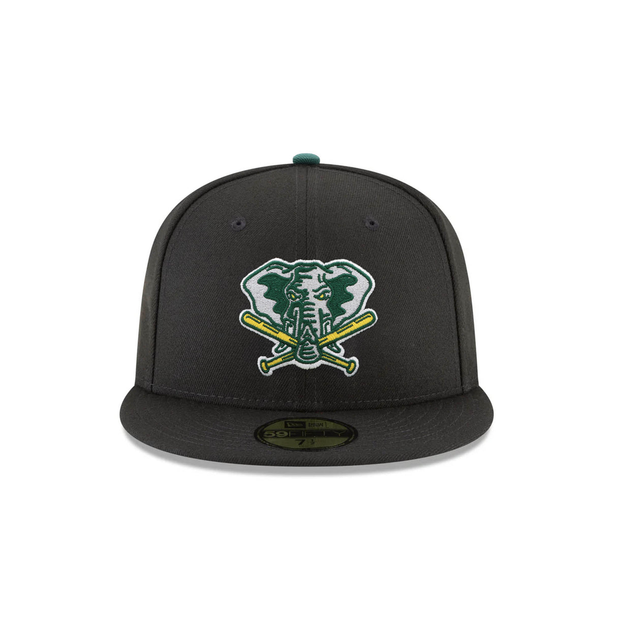 Oakland Athletics Cooperstown Elephant Logo Black 59FIFTY Fitted Hat