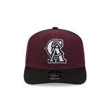 California Angels Cooperstown Collection Maroon & Black 9SEVENTY Stretch Snap Hat