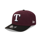 Texas Rangers Maroon & Black 9SEVENTY Stretch Snap Hat
