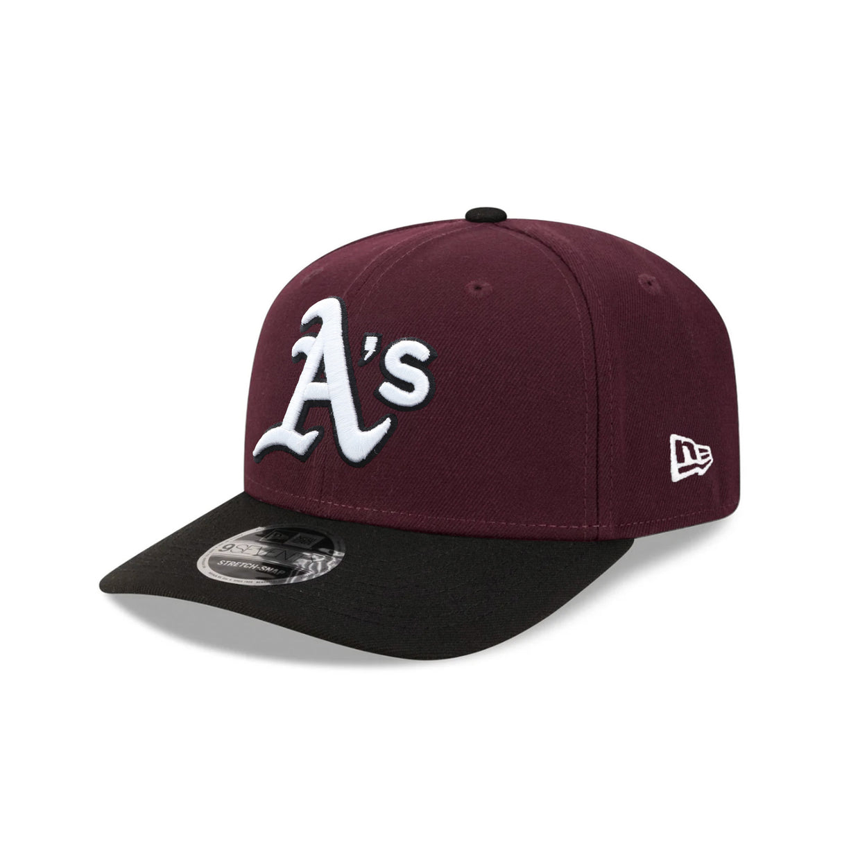 Oakland Athletics Maroon & Black 9SEVENTY Stretch Snap Hat