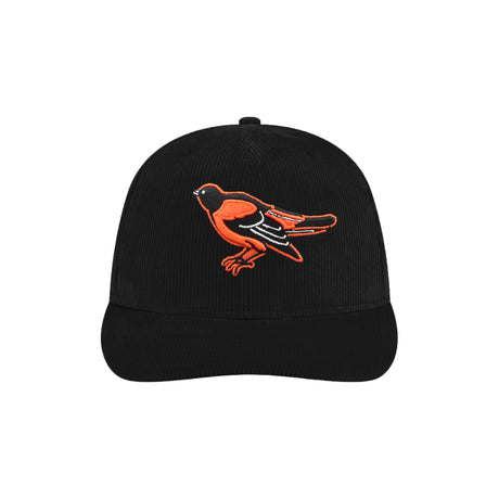 Baltimore Orioles Seinfeld Black Corduroy 59FIFTY Pre-Curved Fitted Hat