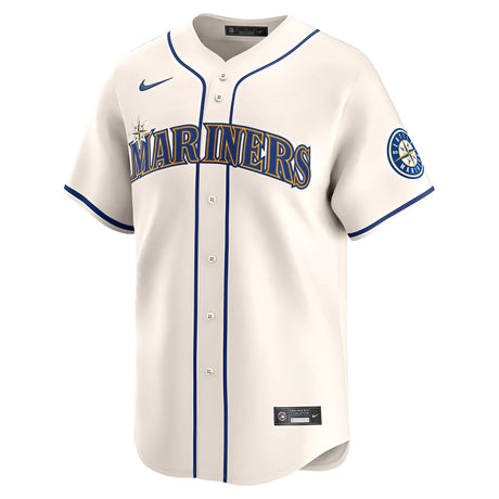 MLB Seattle Mariners Nike Alternate Limited Cream Jersey