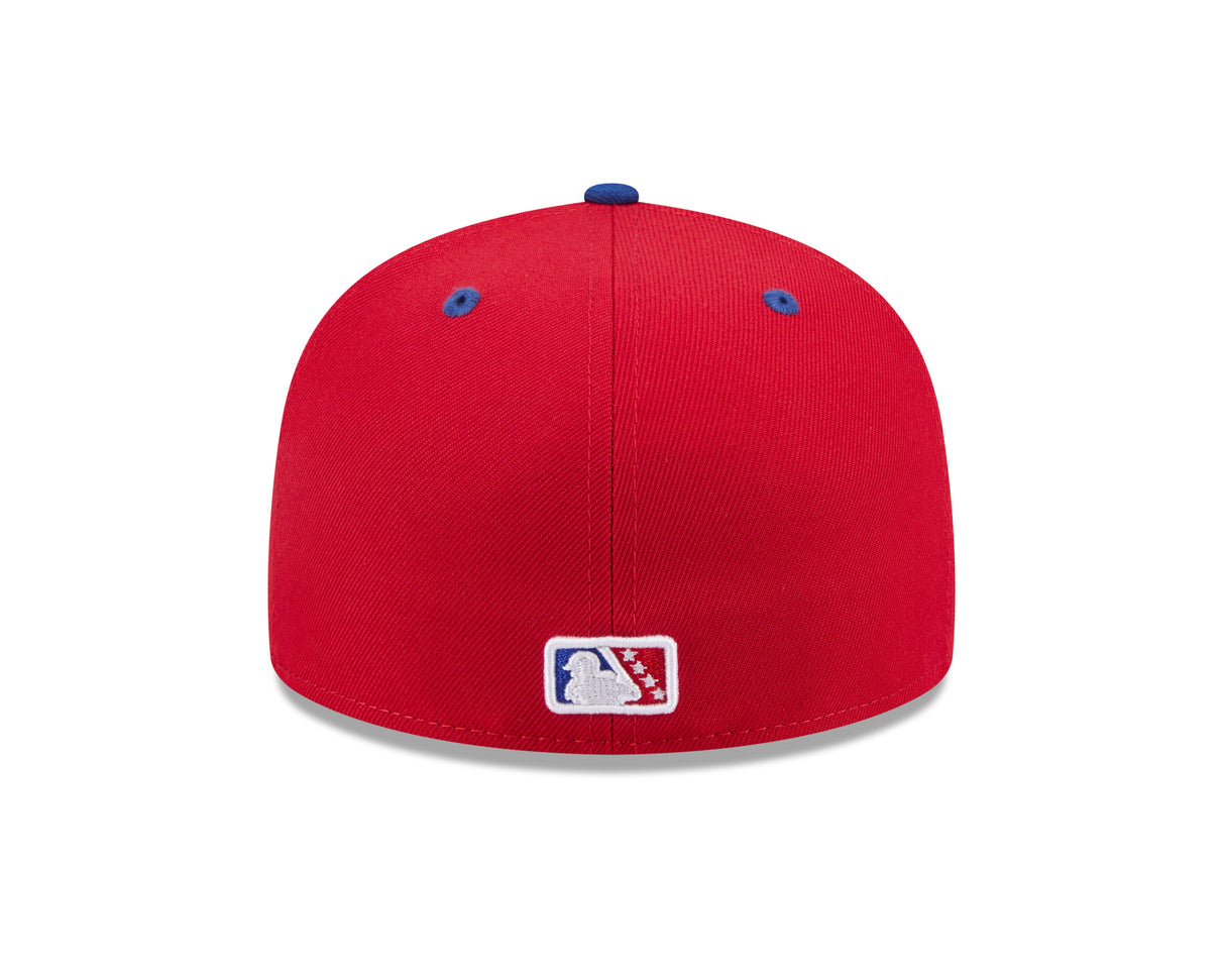 Kannapolis Cannon Ballers " Piedmont Boll Weevils " Theme Night 59FIFTY Fitted Hat - All Red