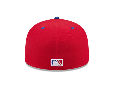 Kannapolis Cannon Ballers " Piedmont Boll Weevils " Theme Night 59FIFTY Fitted Hat - All Red