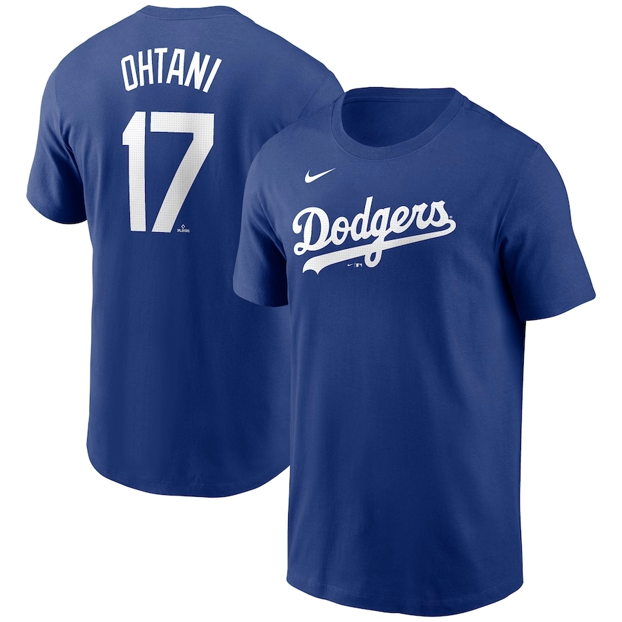 Shohei Ohtani #17 Los Angeles Dodgers Nike 2024 - Fuse Name & Number - Royal T-Shirt