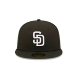 San Diego Padres Authentic Collection Black 59FIFTY Fitted