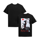 Los Angeles Dodgers Japanese Blossom Black Graphic T-Shirt