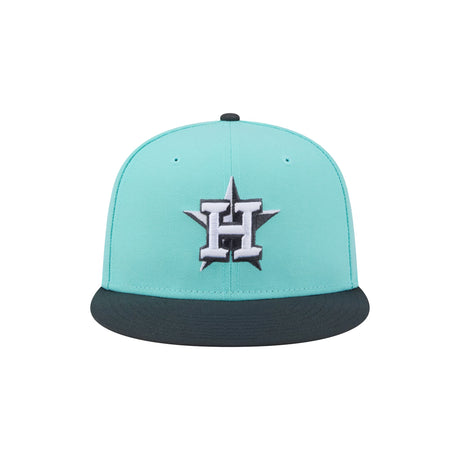 Houston Astros Two-Tone Turquoise & Charcoal 59FIFTY Fitted Hat