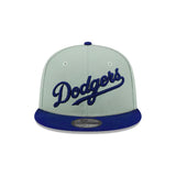 Los Angeles Dodgers Sage Blue Script 59FIFTY Fitted Hat
