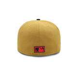 Atlanta Braves Script Molten Red & Caramel 59FIFTY Fitted