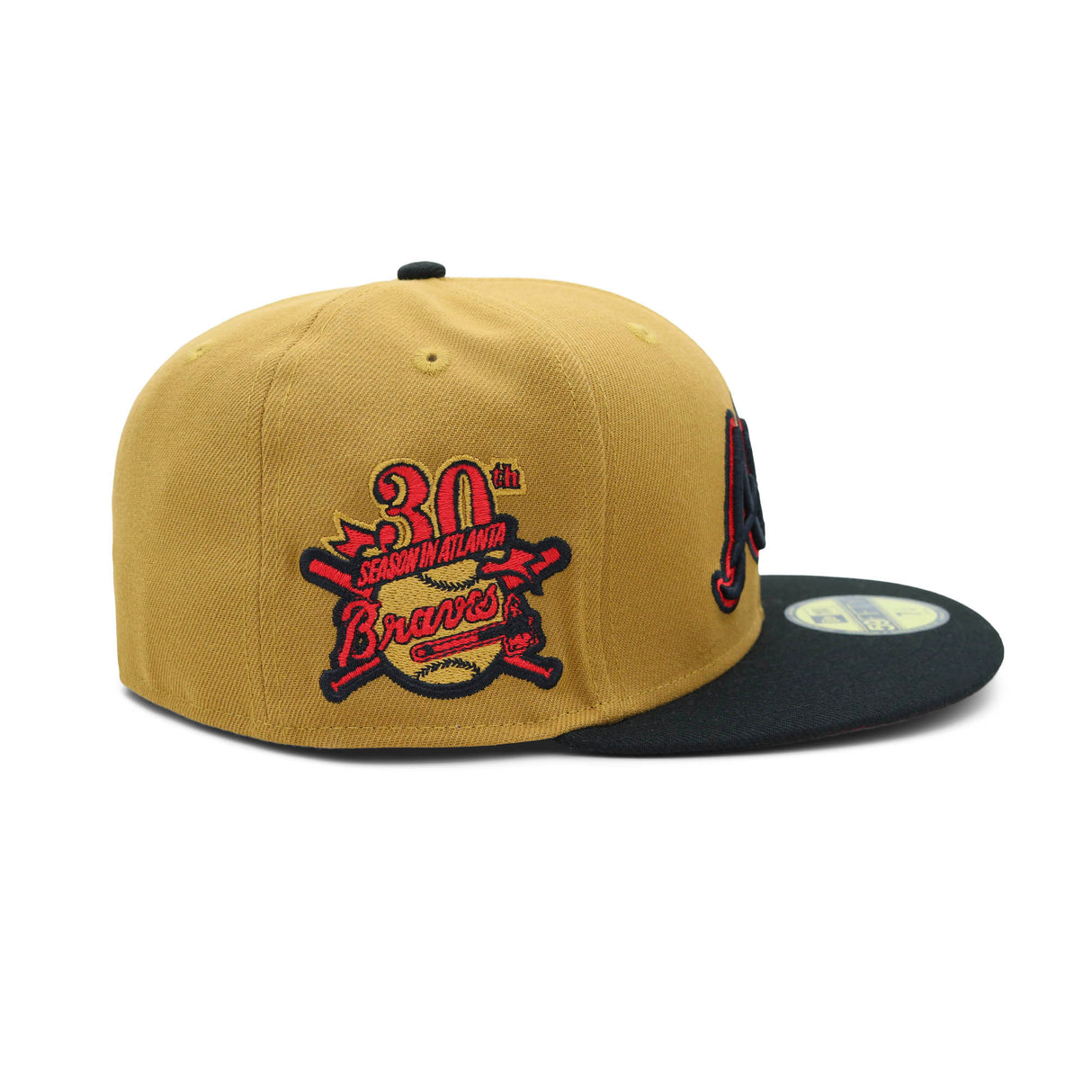 Atlanta Braves Script Molten Red & Caramel 59FIFTY Fitted
