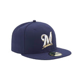 Milwaukee Brewers "M" Home 59FIFTY Fitted
