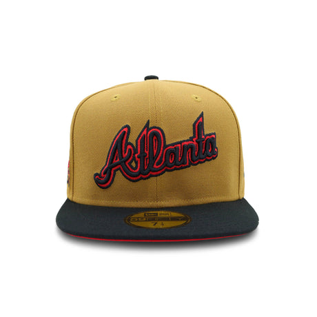 Atlanta Braves Script Molten Red & Caramel 59FIFTY Fitted