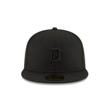 Detroit Tigers  Basic Black on Black 59FIFTY Fitted