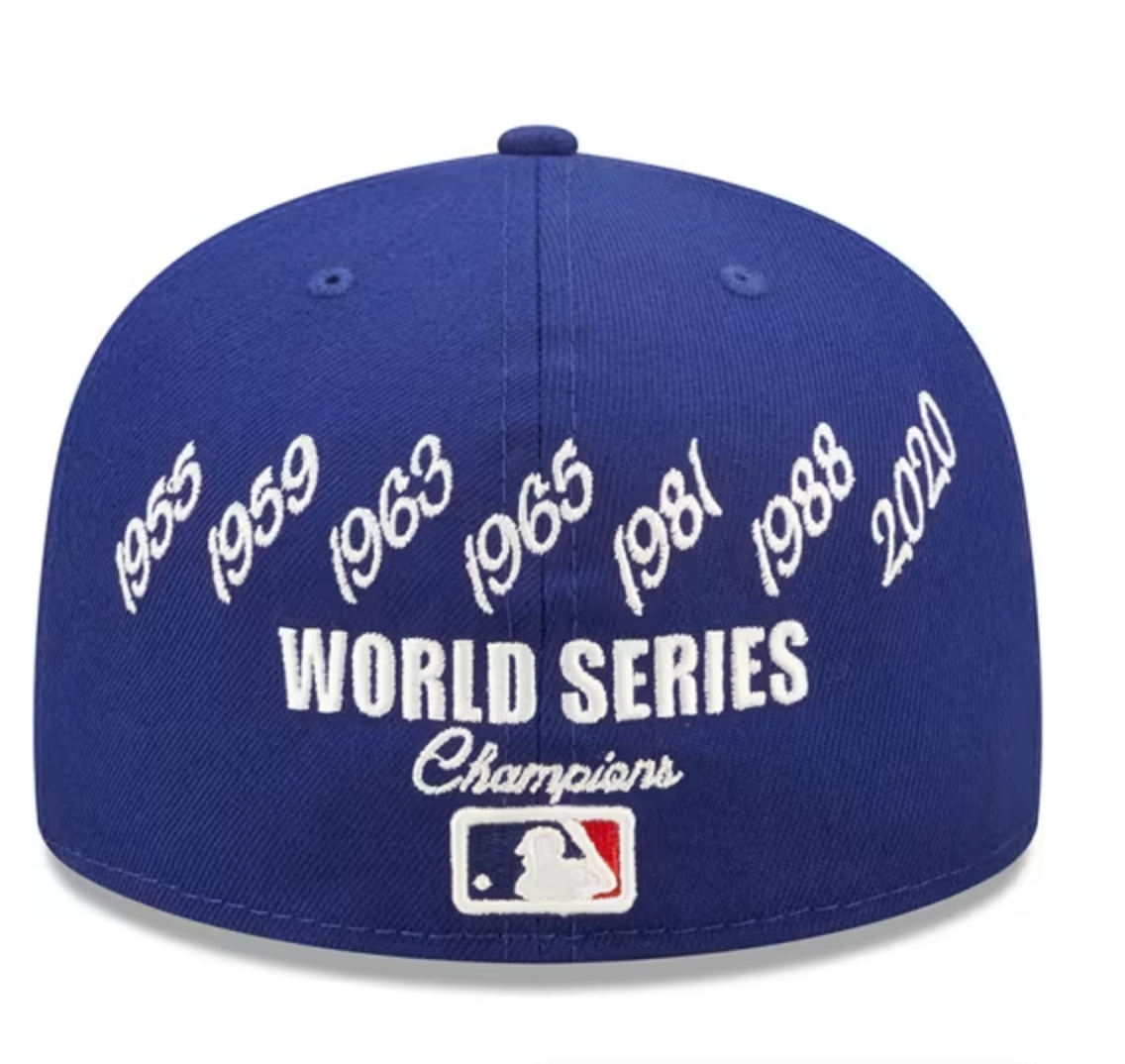 New Era Los Angeles Dodgers Mens Blue Crown Champs 59FIFTY Fitted