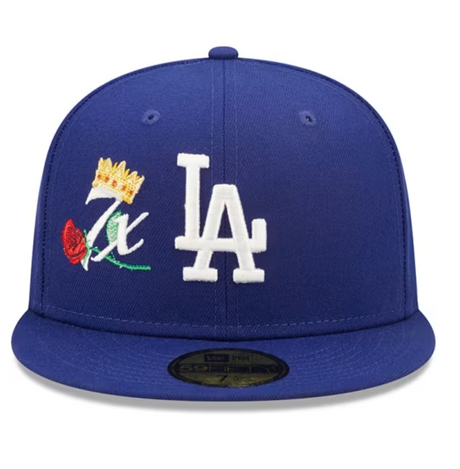 New Era Los Angeles Dodgers Mens Blue Crown Champs 59FIFTY Fitted