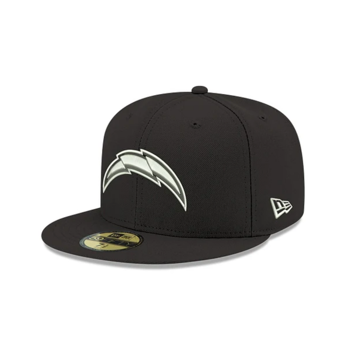 Los Angeles Chargers Black and White 59FIFTY Fitted