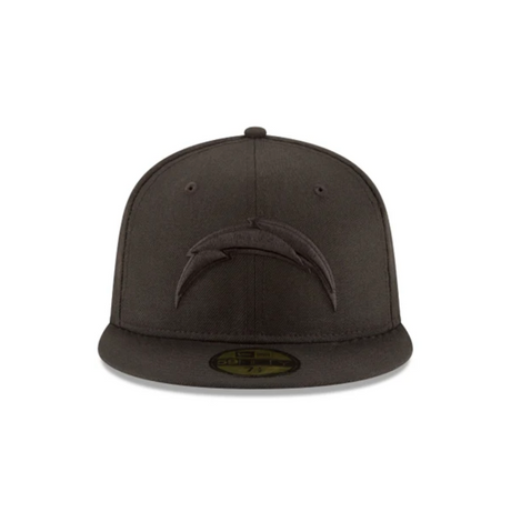 Los Angeles Chargers Black on Black 59FIFTY Fitted