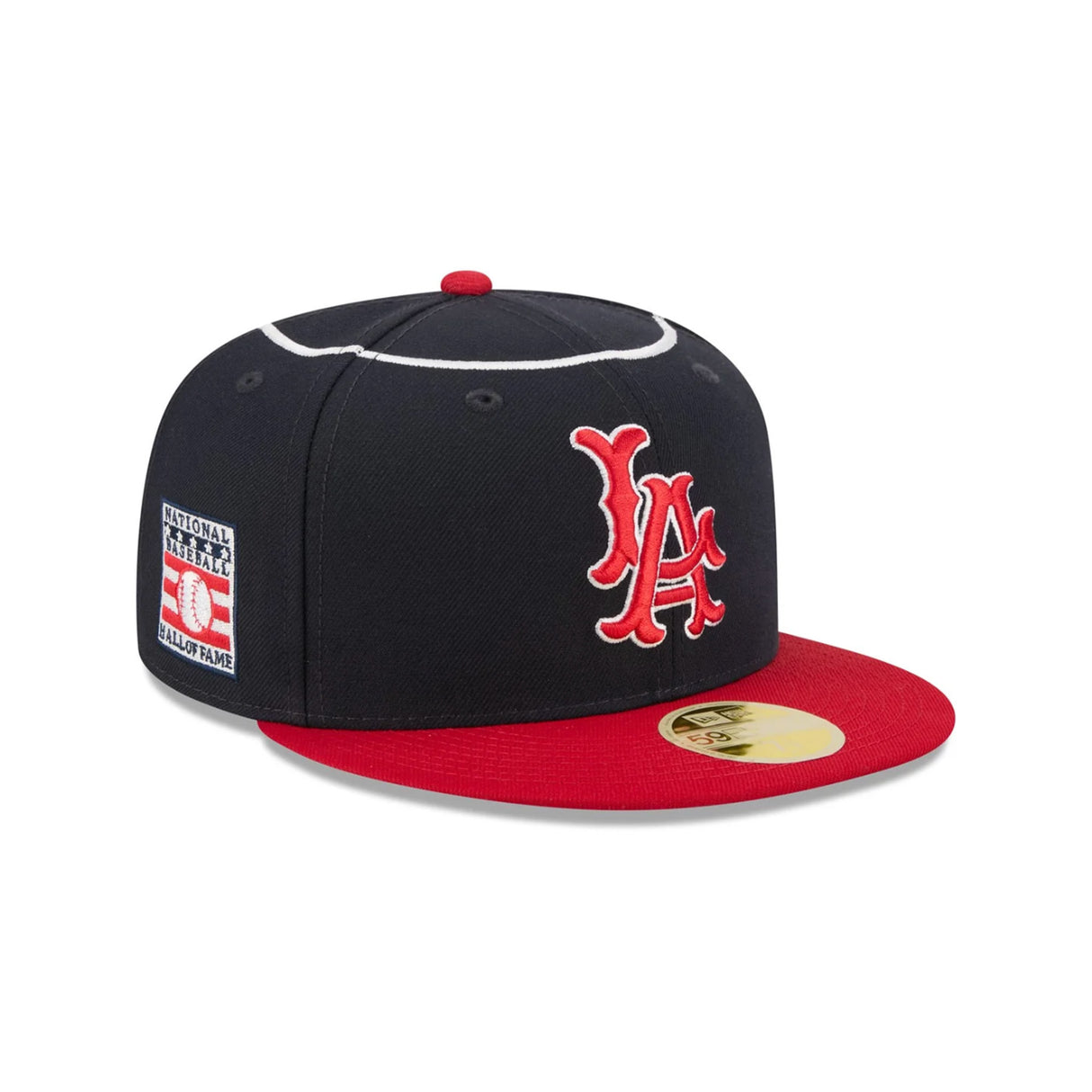 Los Angeles Angels National Baseball Hall of Fame Navy 59FIFTY Fitted Hat