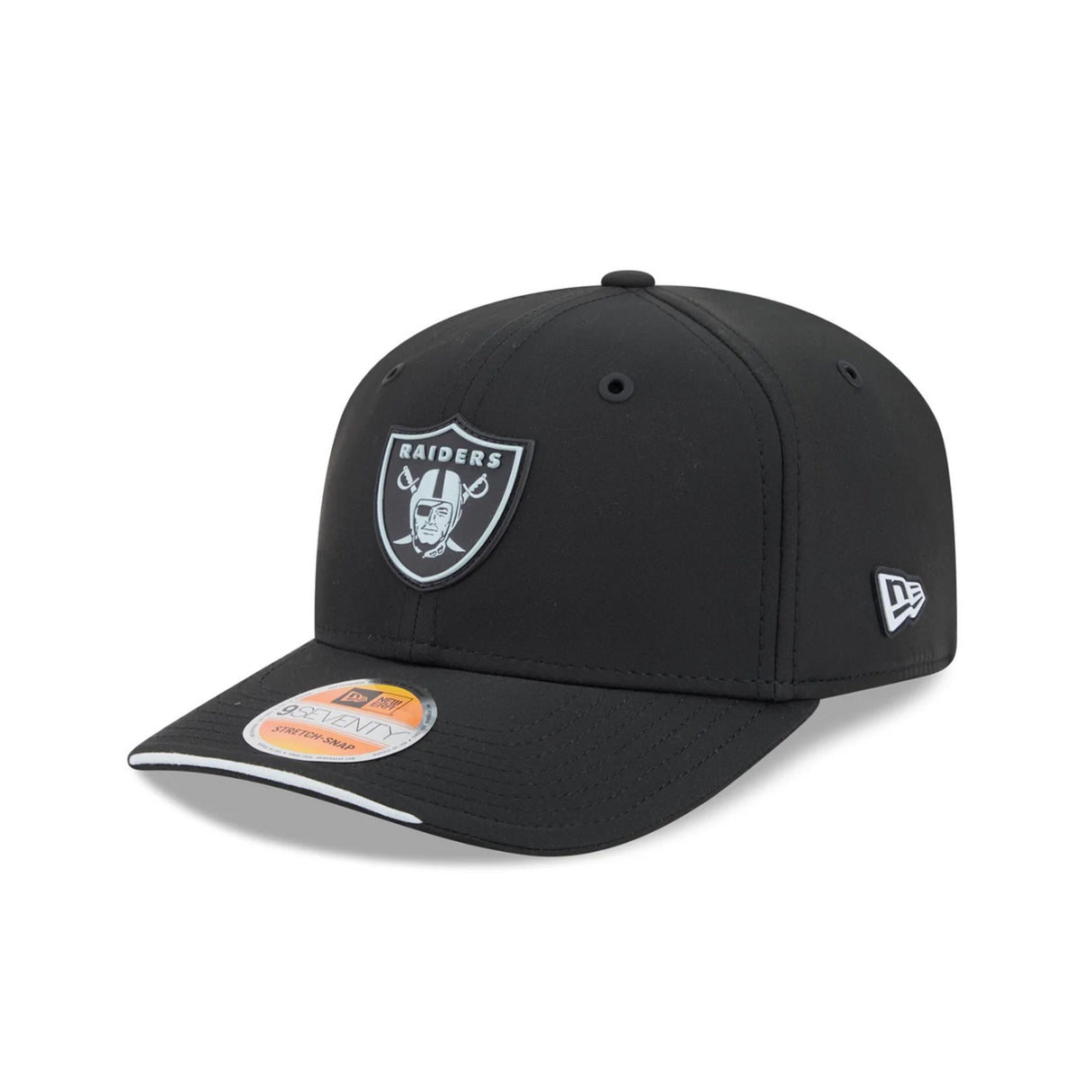 Las Vegas Raiders 2026 NFL Sideline Collection Black 9SEVENTY Stretch-Snap Hat