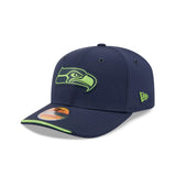 Seattle Seahawks 2026 NFL Sideline Collection Navy 9SEVENTY Stretch-Snap Hat