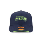 Seattle Seahawks 2026 NFL Sideline Collection Navy 9SEVENTY Stretch-Snap Hat