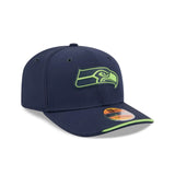 Seattle Seahawks 2026 NFL Sideline Collection Navy 9SEVENTY Stretch-Snap Hat