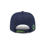 Seattle Seahawks 2026 NFL Sideline Collection Navy 9SEVENTY Stretch-Snap Hat