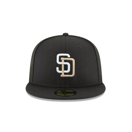 San Diego Padres Black 25th Anniversary Patch 59FIFTY Fitted