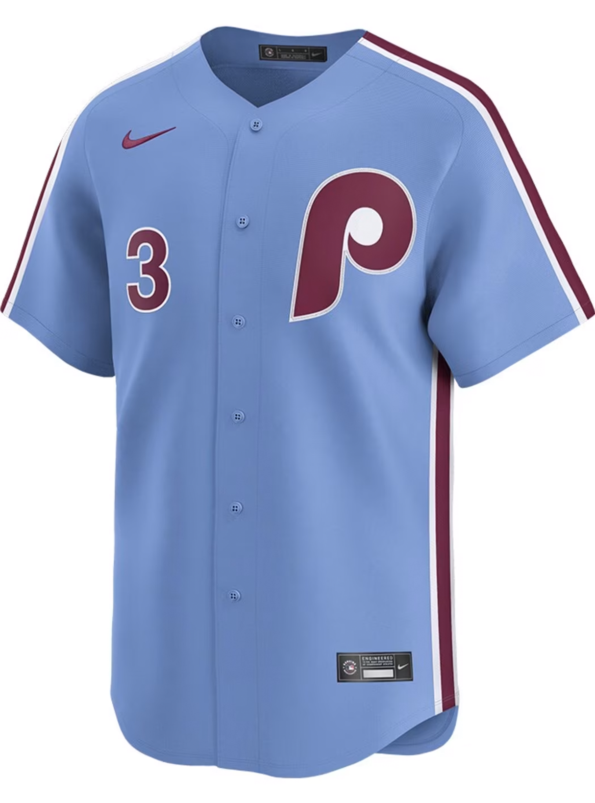 Philadelphia Phillies Bryce Harper Nike Light Blue Alternate Replica Player Jersey
