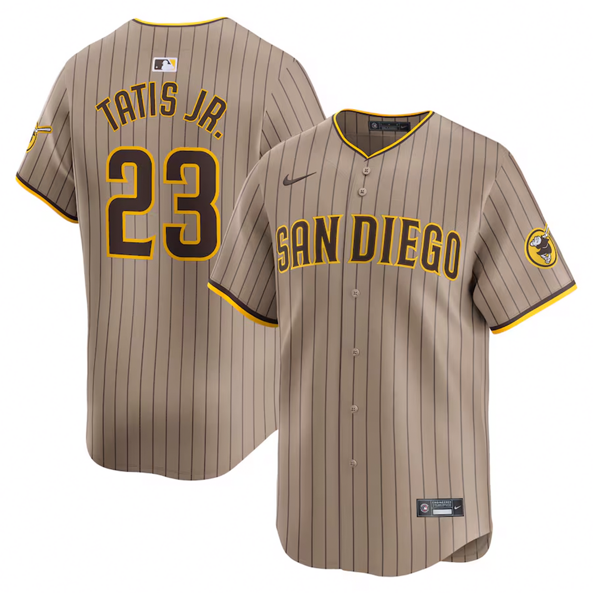 San Diego Padres YOUTH Fernando Tatis Jr. Nike Tan Alternate Limited Player Jersey