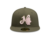 Acereros de Monclova Olive & Pink New Era 59FIFTY Fitted Hat - New Era - 