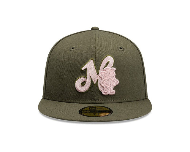 Acereros de Monclova Olive & Pink New Era 59FIFTY Fitted Hat - New Era - 