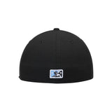 Akron RubberDucks Black Fiery Duck Logo Fitted Hat - New Era - 