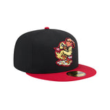 Akron RubberDucks Fried Chicken and Hot Rice Black 59FIFTY Fitted Hat - New Era - 2346414101