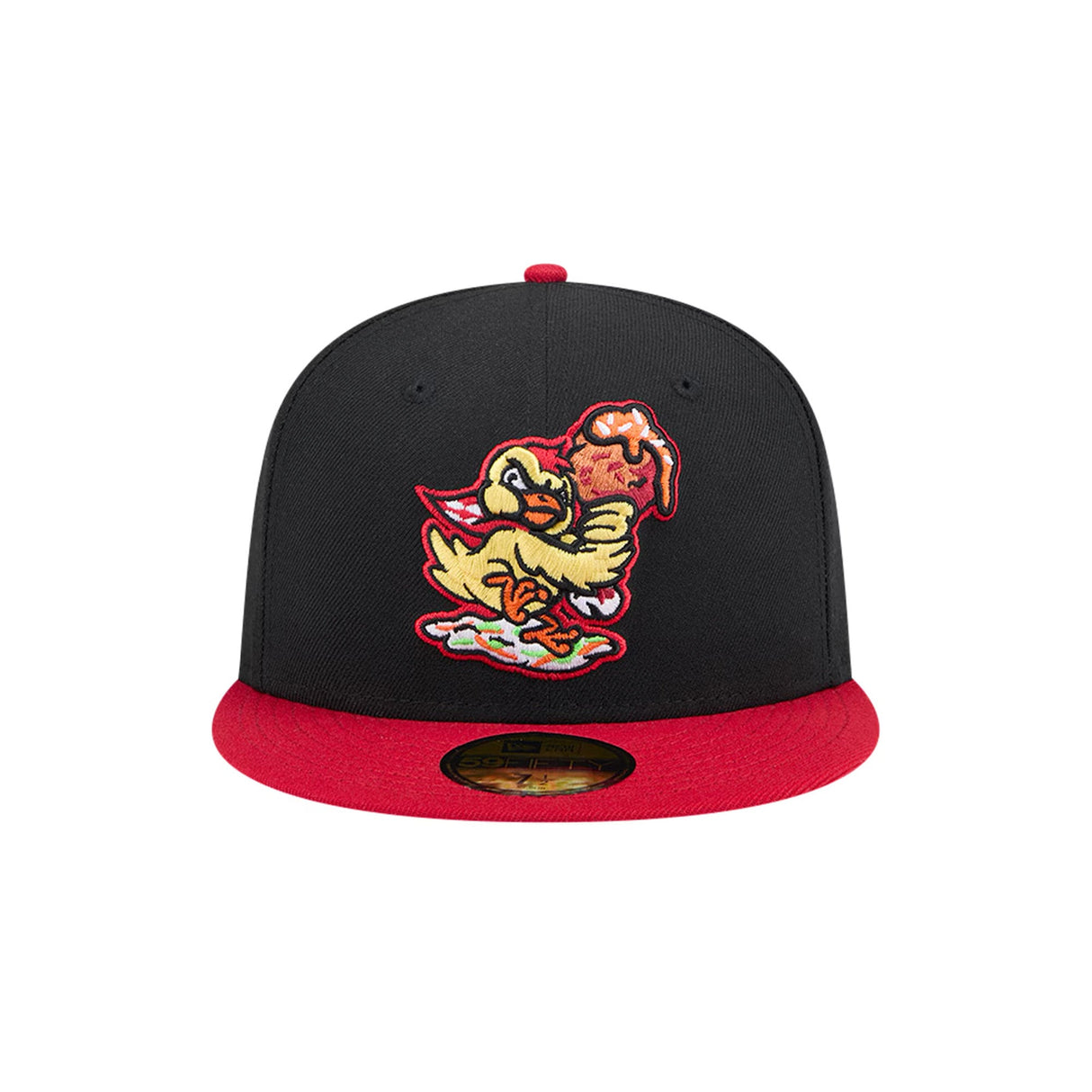 Akron RubberDucks Fried Chicken and Hot Rice Black 59FIFTY Fitted Hat - New Era - 2346414101
