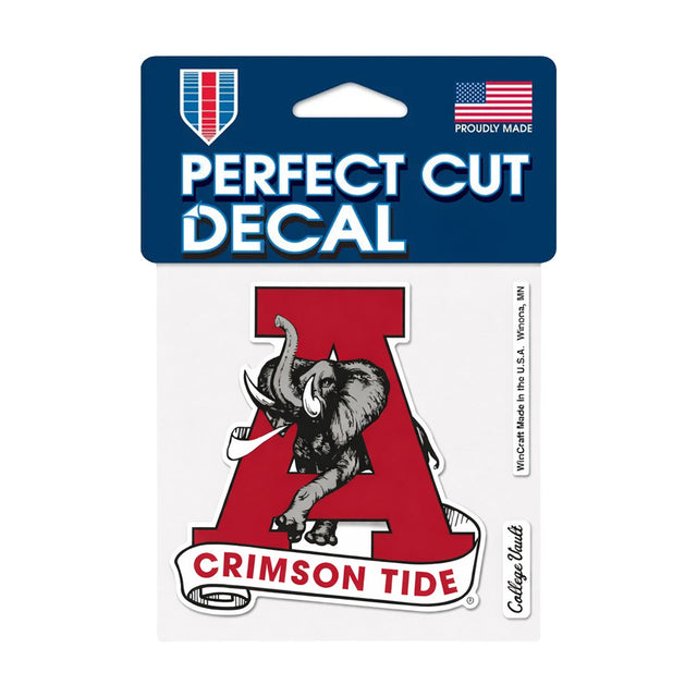 Alabama Crimson Tide Vault Logo 4x4 Perfect Cut Decal - Wincraft - 3210601
