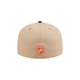 Anaheim Ducks Beige & Black 59FIFTY Fitted Hat - New Era - 