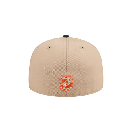 Anaheim Ducks Beige & Black 59FIFTY Fitted Hat - New Era - 