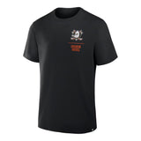 Anaheim Ducks Black Crash the Net Legacy T-Shirt - Fanatics - 
