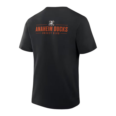 Anaheim Ducks Black Crash the Net Legacy T-Shirt - Fanatics - 