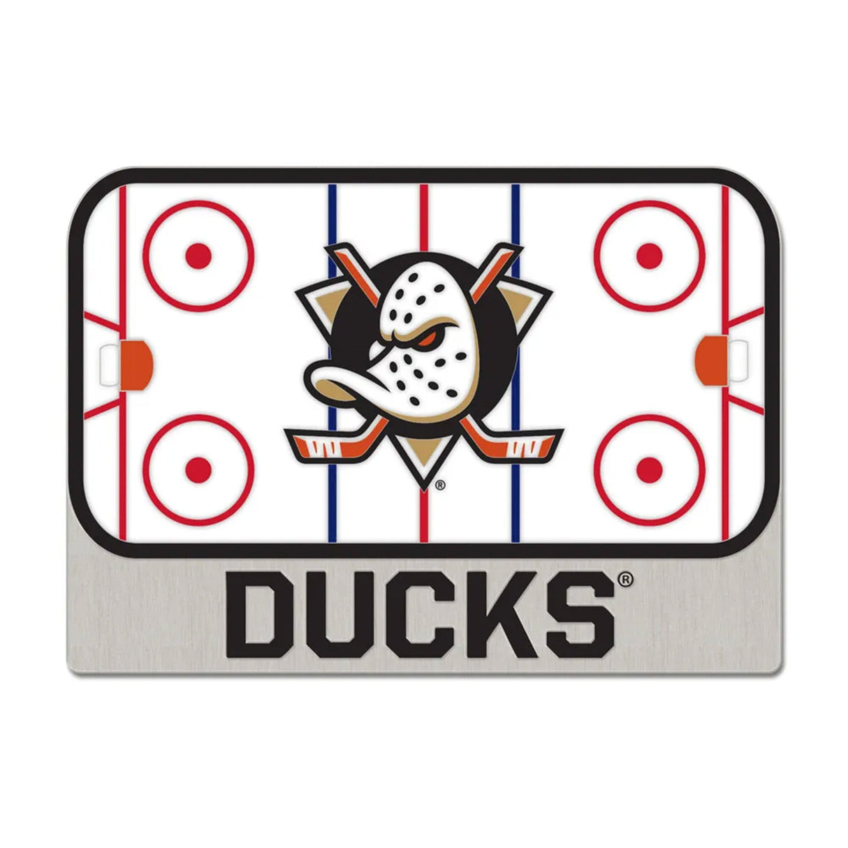 Anaheim Ducks Hockey Rink Logo Collector Enamel Pin - Wincraft - 3236013110