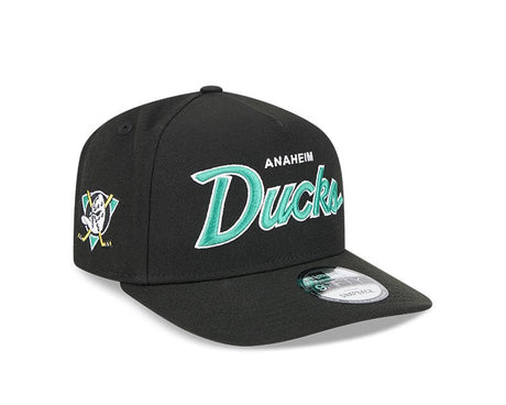 Anaheim Ducks Script Black 9FIFTY Snapback Hat - New Era - 23030331101