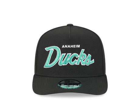 Anaheim Ducks Script Black 9FIFTY Snapback Hat - New Era - 23030331101